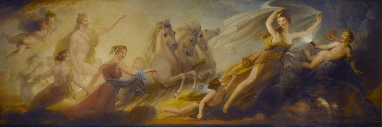 Febo nel suo carro, preceduto dall'Aurora e dalla Stella del Mattino guidata dalle Ore - Collezione Sir John Soane's Museum